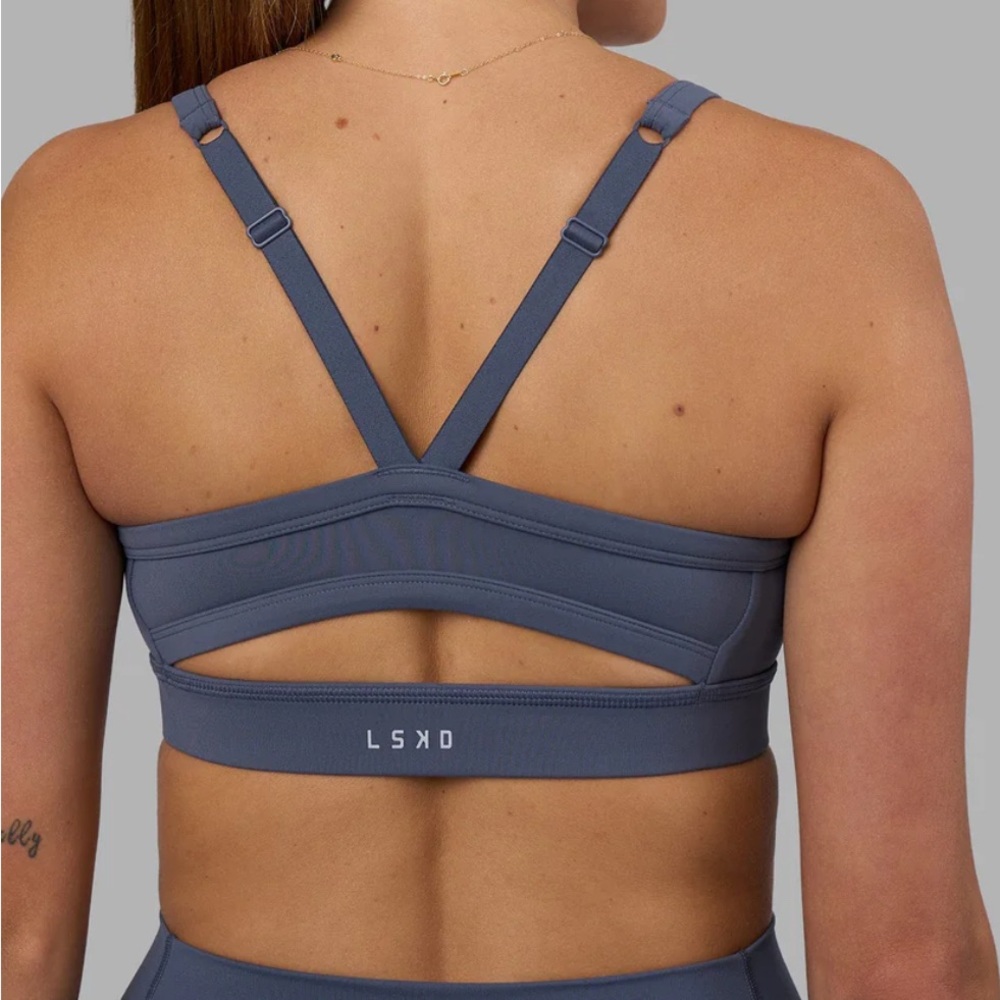 LSKD Women's Gray Sports Bra